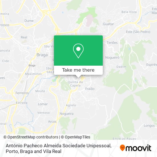 António Pacheco Almeida Sociedade Unipessoal mapa