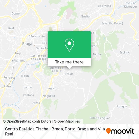 Centro Estética Tischa - Braga map