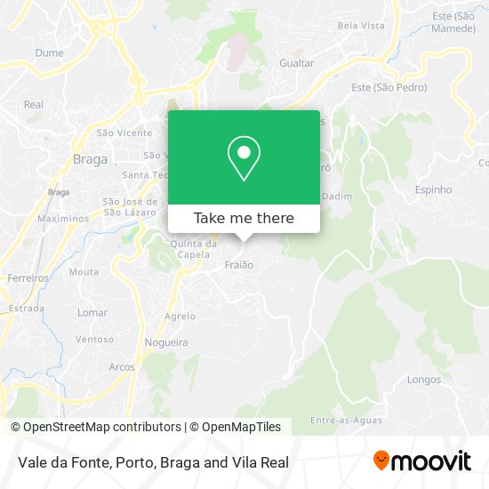 Vale da Fonte mapa