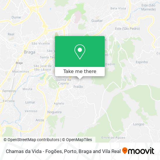 Chamas da Vida - Fogões map