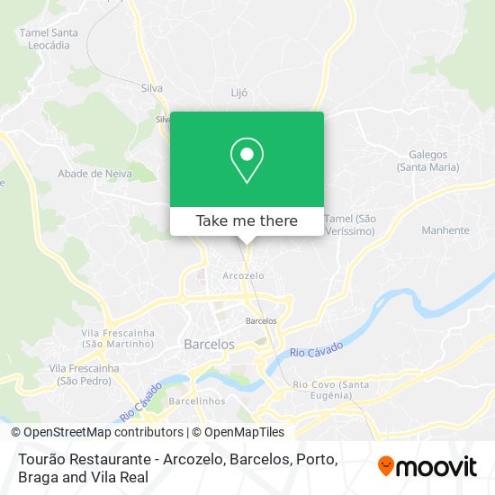 Tourão Restaurante - Arcozelo, Barcelos map