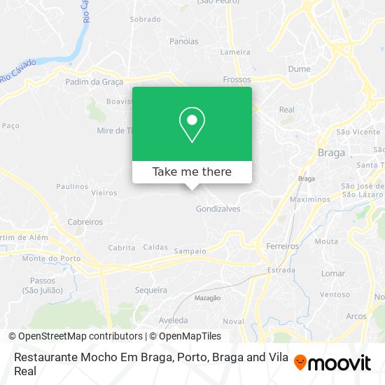 Restaurante Mocho Em Braga mapa