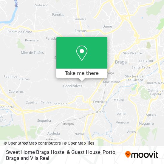 Sweet Home Braga Hostel & Guest House mapa