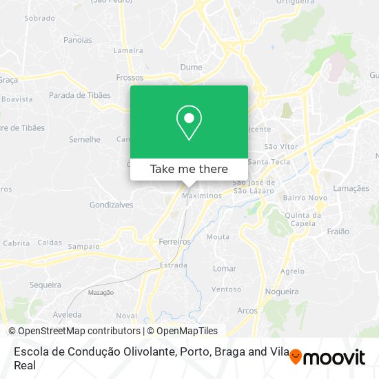 Escola de Condução Olivolante mapa