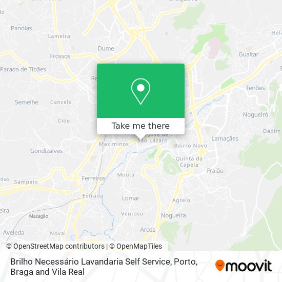 Brilho Necessário Lavandaria Self Service mapa