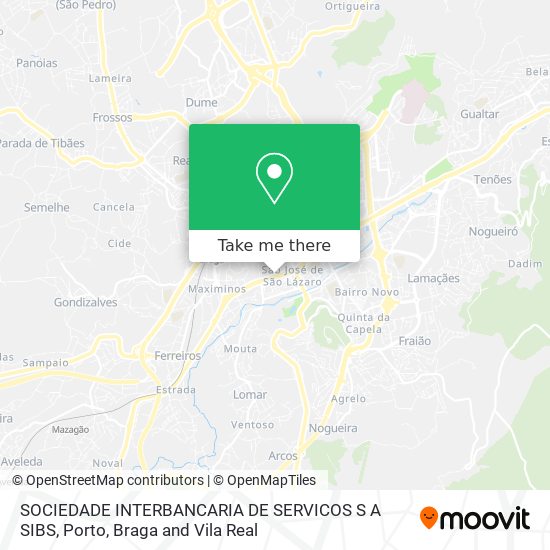 SOCIEDADE INTERBANCARIA DE SERVICOS S A SIBS mapa