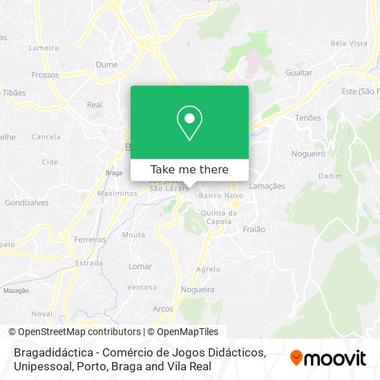 Bragadidáctica - Comércio de Jogos Didácticos, Unipessoal map