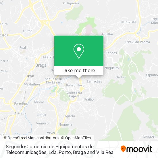 Segundo-Comércio de Equipamentos de Telecomunicações, Lda mapa