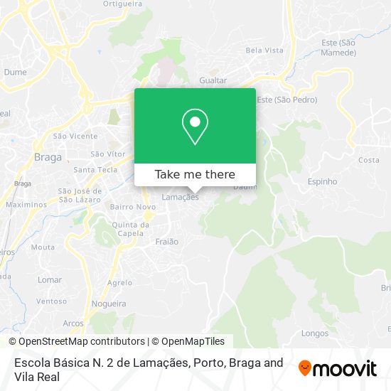 Escola Básica N. 2 de Lamaçães map