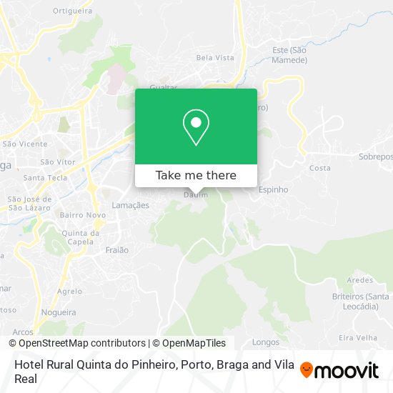 Hotel Rural Quinta do Pinheiro mapa