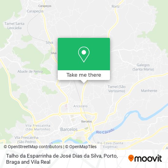 Talho da Esparrinha de José Dias da Silva mapa