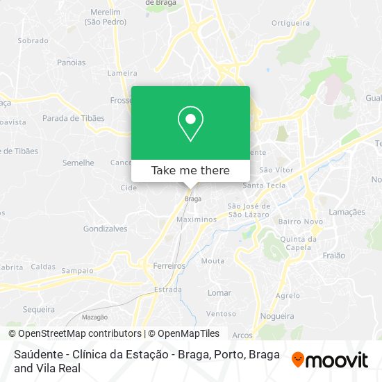 Saúdente - Clínica da Estação - Braga map