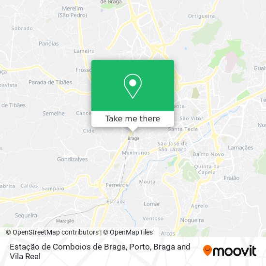 Estação de Comboios de Braga map