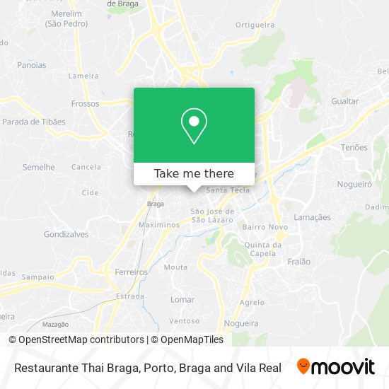 Restaurante Thai Braga map