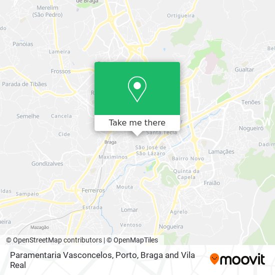 Paramentaria Vasconcelos map