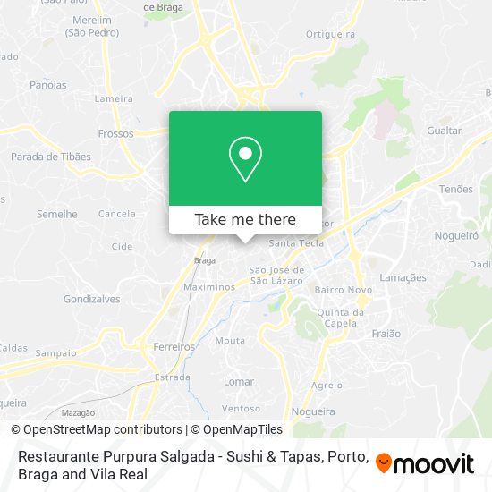 Restaurante Purpura Salgada - Sushi & Tapas map