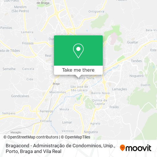 Bragacond - Administração de Condomínios, Unip. map