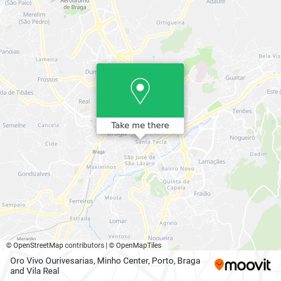 Oro Vivo Ourivesarias, Minho Center map