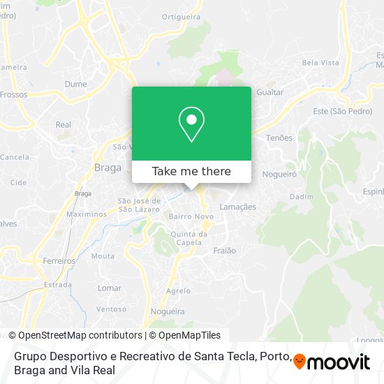 Grupo Desportivo e Recreativo de Santa Tecla map