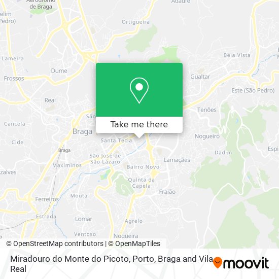 Miradouro do Monte do Picoto map