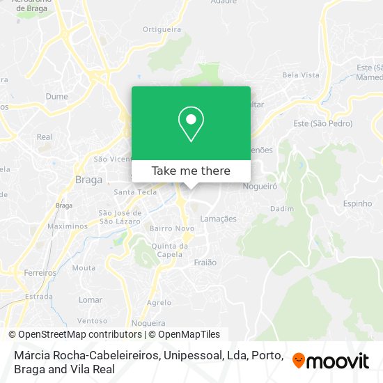 Márcia Rocha-Cabeleireiros, Unipessoal, Lda map