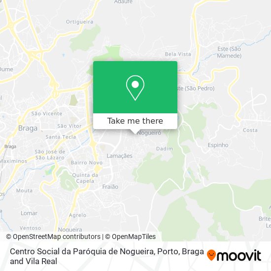 Centro Social da Paróquia de Nogueira map