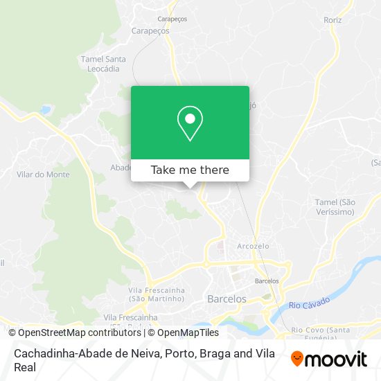 Cachadinha-Abade de Neiva mapa