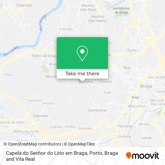 Capela do Senhor do Lírio em Braga map