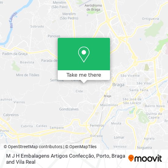 M J H Embalagens Artigos Confecção mapa