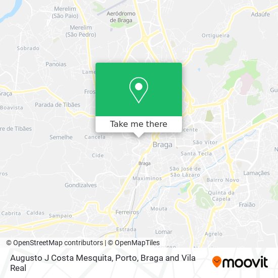 Augusto J Costa Mesquita map