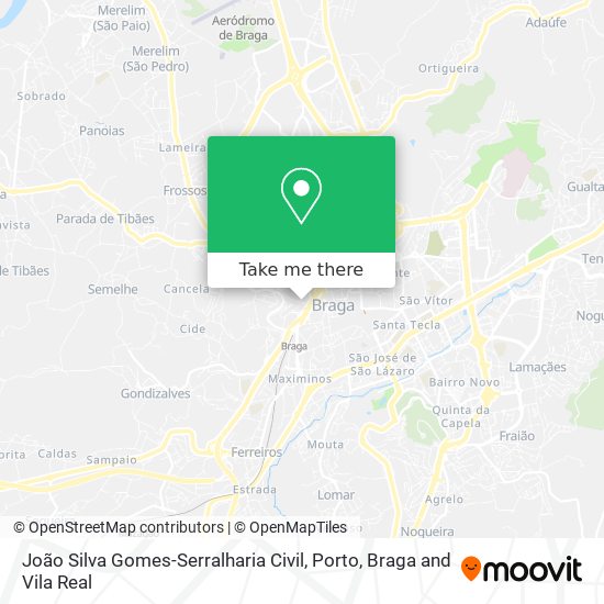 João Silva Gomes-Serralharia Civil mapa