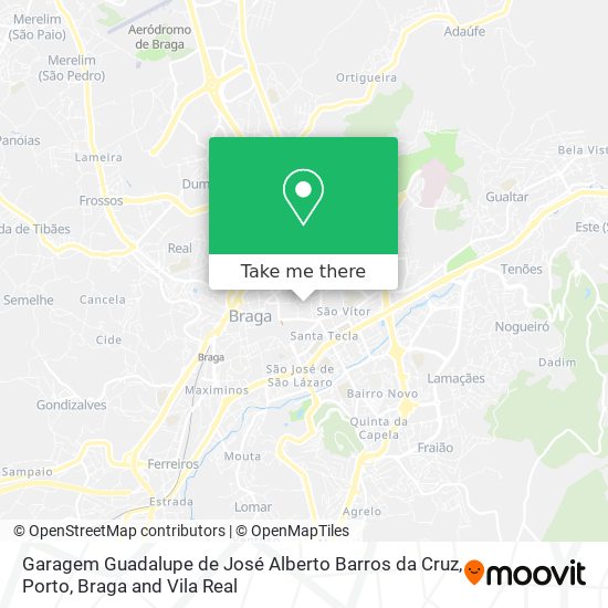 Garagem Guadalupe de José Alberto Barros da Cruz mapa