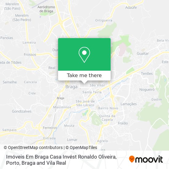 Imóveis Em Braga Casa Invést Ronaldo Oliveira mapa