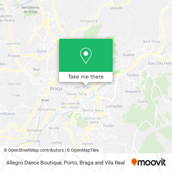 Allegro Dance Boutique map