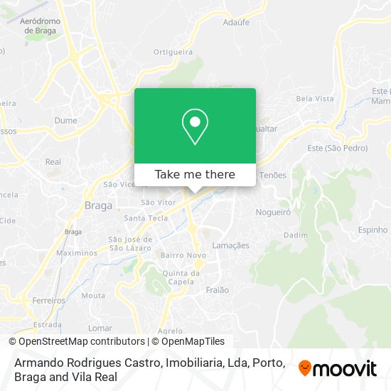 Armando Rodrigues Castro, Imobiliaria, Lda mapa