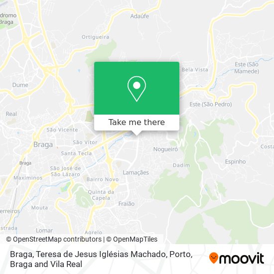 Braga, Teresa de Jesus Iglésias Machado map