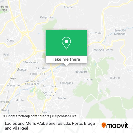 Ladies and Men's -Cabeleireiros Lda mapa