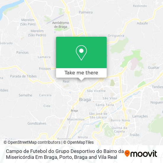 Campo de Futebol do Grupo Desportivo do Bairro da Misericórdia Em Braga map