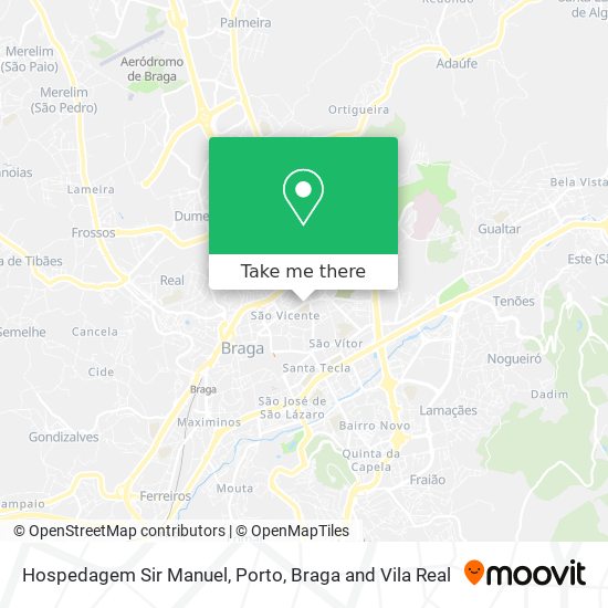 Hospedagem Sir Manuel mapa