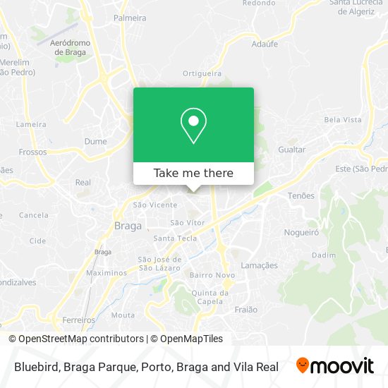 Bluebird, Braga Parque map