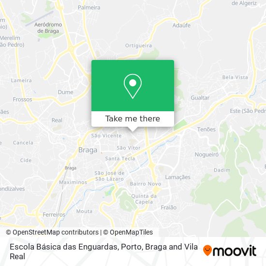 Escola Básica das Enguardas mapa