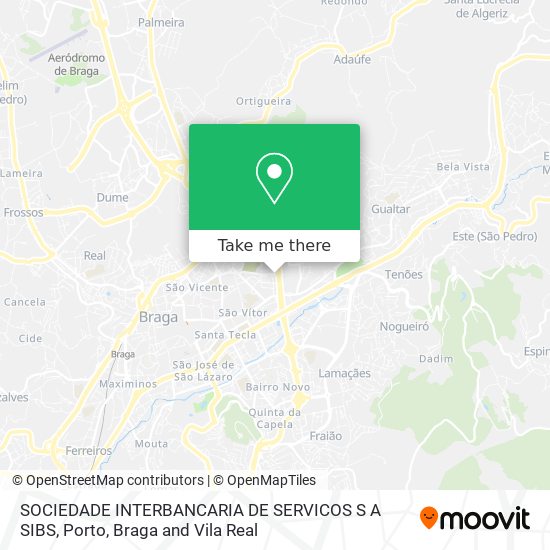 SOCIEDADE INTERBANCARIA DE SERVICOS S A SIBS map