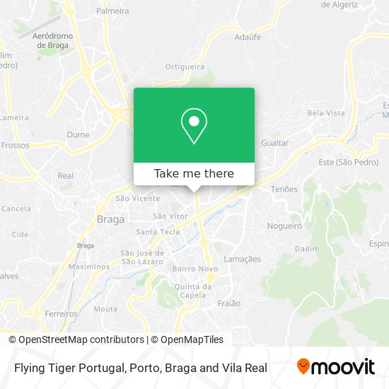 Flying Tiger Portugal map