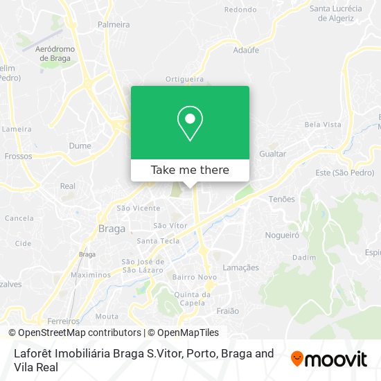 Laforêt Imobiliária Braga S.Vitor map