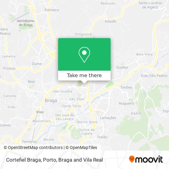 Cortefiel Braga mapa