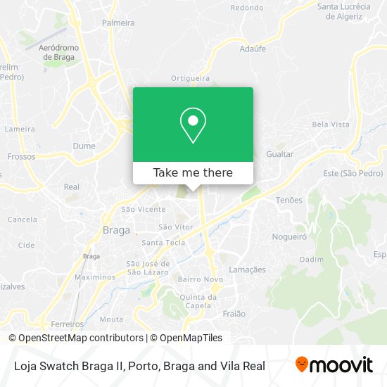 Loja Swatch Braga II map