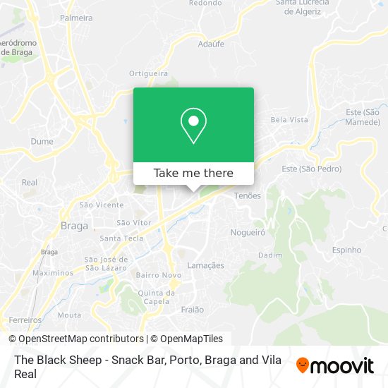 The Black Sheep - Snack Bar map