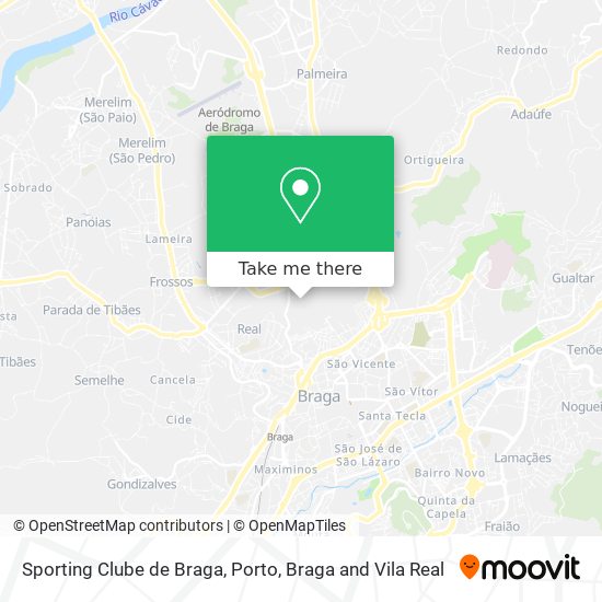 Sporting Clube de Braga map