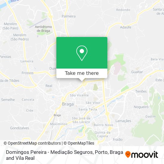 Domingos Pereira - Mediação Seguros mapa