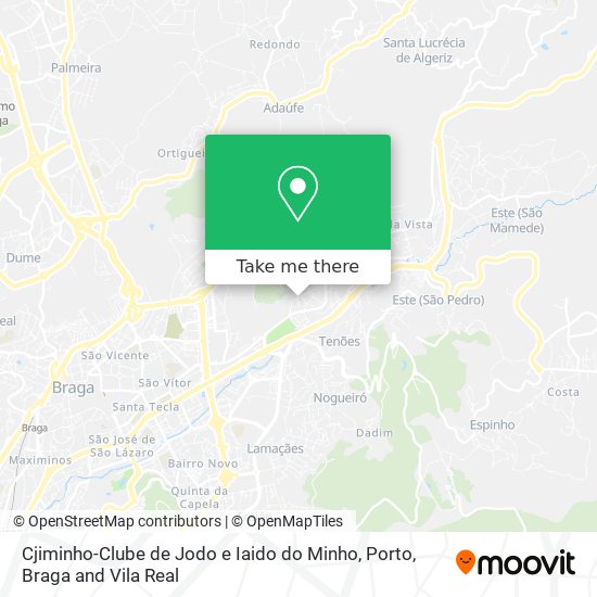 Cjiminho-Clube de Jodo e Iaido do Minho map